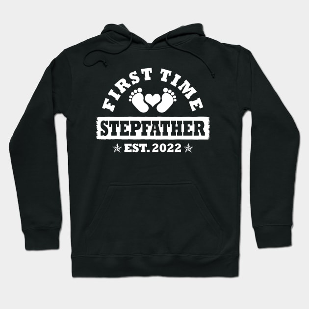 First Time Stepfather Est 2022 Funny New Stepfather Gift Hoodie by Penda